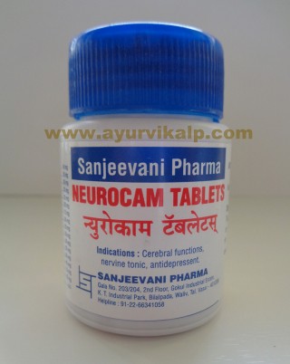 Sanjeevani Pharma, NEUROCAM, 60 Tablets, Nervine Tonic, Cerebral Functions
